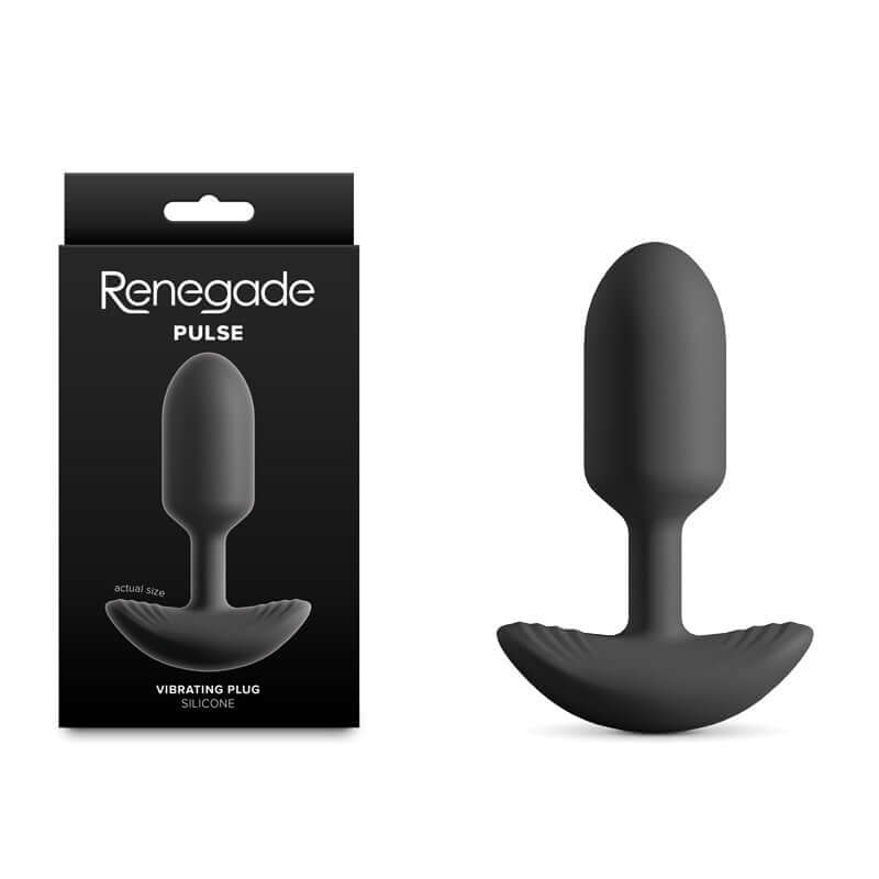USB Rechargeable Vibrating Butt Plug - Renegade Pulse  Discreet Intimate  Essentials
