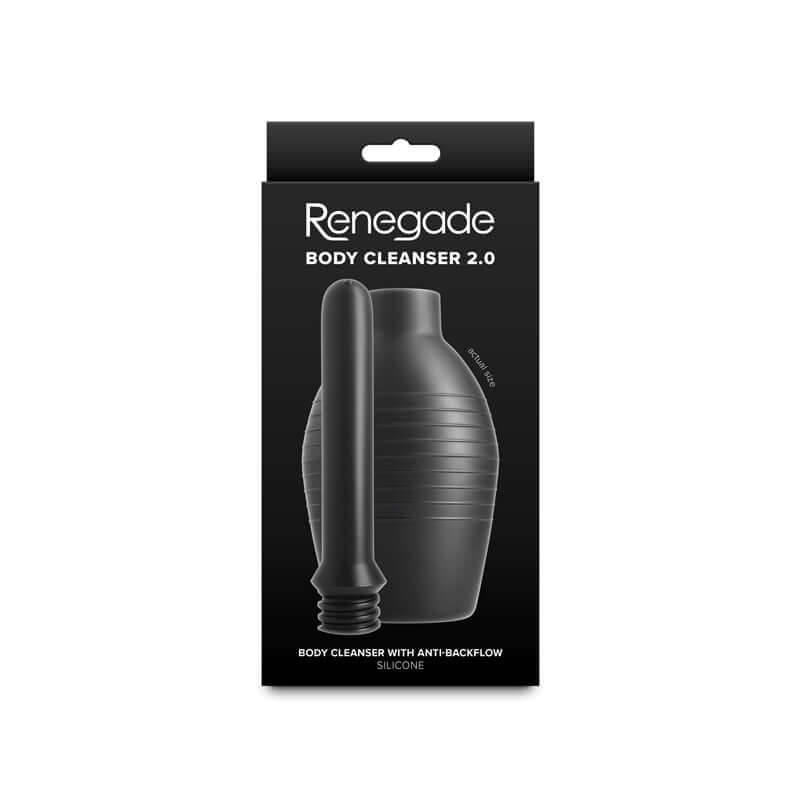 Renegade Body Cleanser 2.0 - unisex intimate body cleanser with anti-backflow design and silicone material.