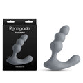 Renegade Thumper Grey USB rechargeable prostate massager with beaded shaft for enhanced pleasure and stimulation.