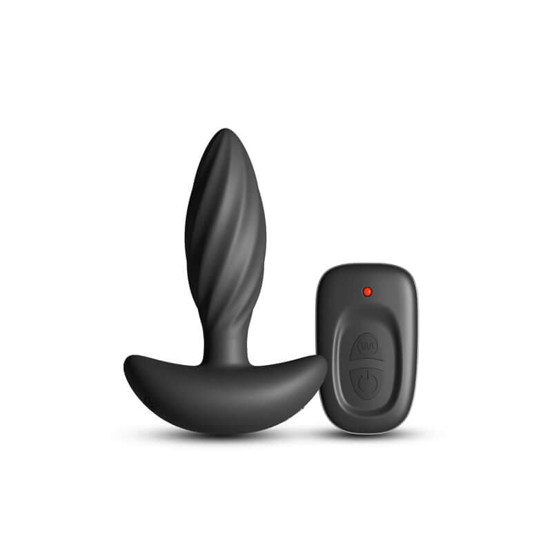 Renegade Flash rechargeable vibrating butt plug with ribbed design and remote control.