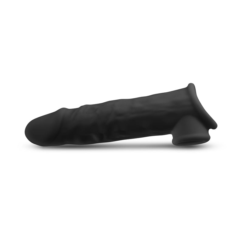 Renegade Annex - Thin -  -  19.4 cm Penis Extender Sleeve made of black liquid silicone.