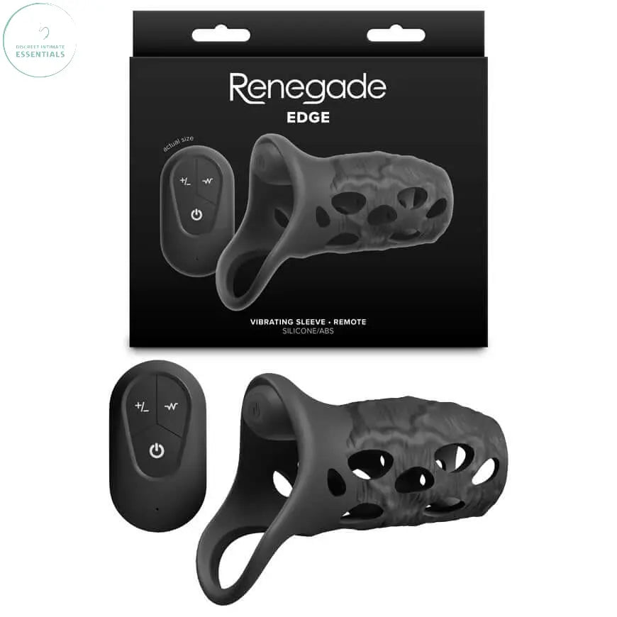 Affordable quality Renegade Edge -  -  USB Rechargeable Vibrating Penis Sleeve with Wireless Remote  from NS Novelties by Discreet Intimate Essentials with Discreet Delivery 