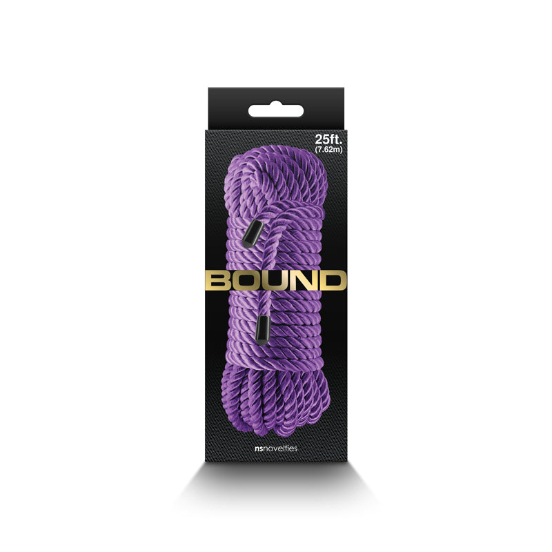Bound Rope -  -  Bondage Rope - 7.6 metre length in purple packaging, ideal for intimate essentials.