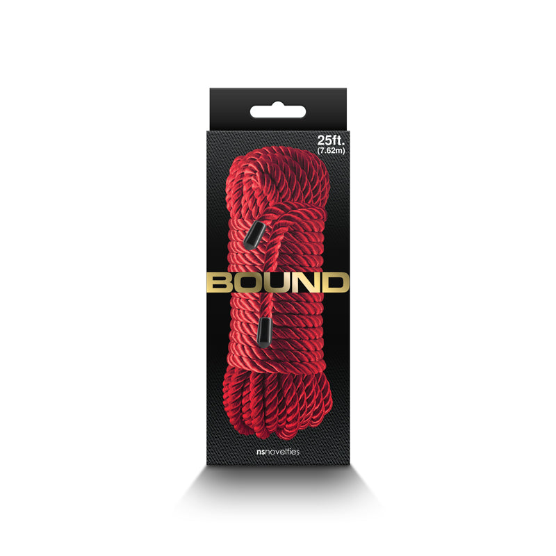 Bound Rope -  -  Bondage Rope - 7.6 metre length in red packaging for intimate essentials and adult novelty.
