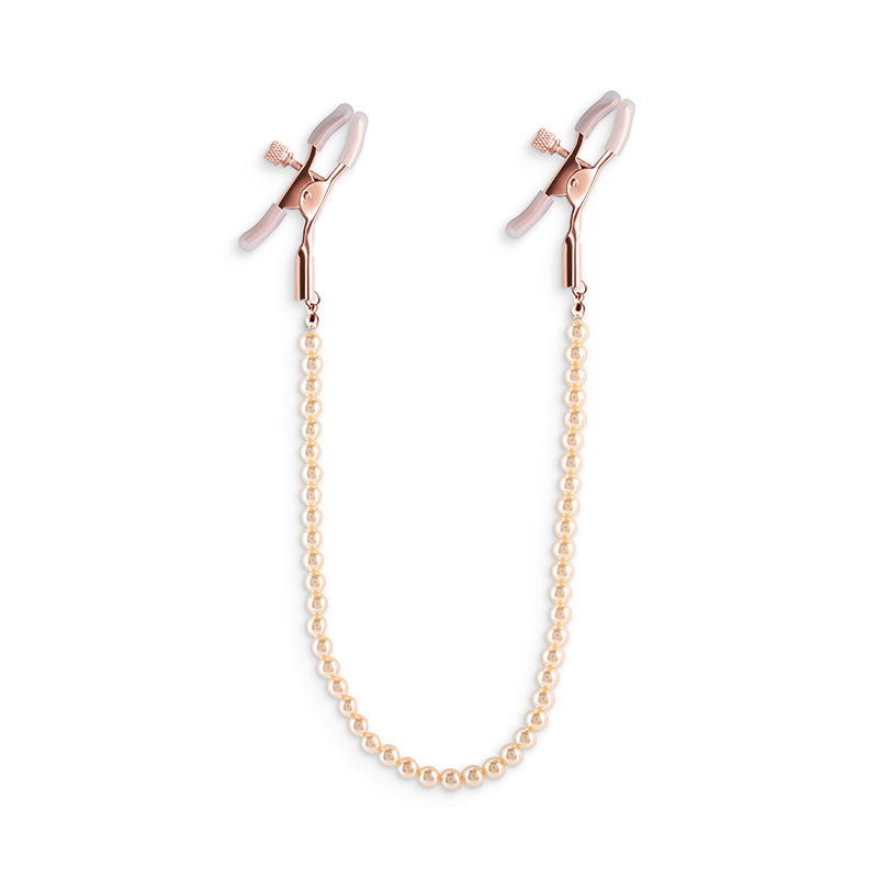 Bound Nipple Clamps - DC1 -  -  Nipple Clamps with Gold Pearl Chain for intimate essentials.