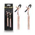 Bound Nipple Clamps - D2 -  -  Nipple Clamps - Set of 2 with tassels and silicone tips for comfort