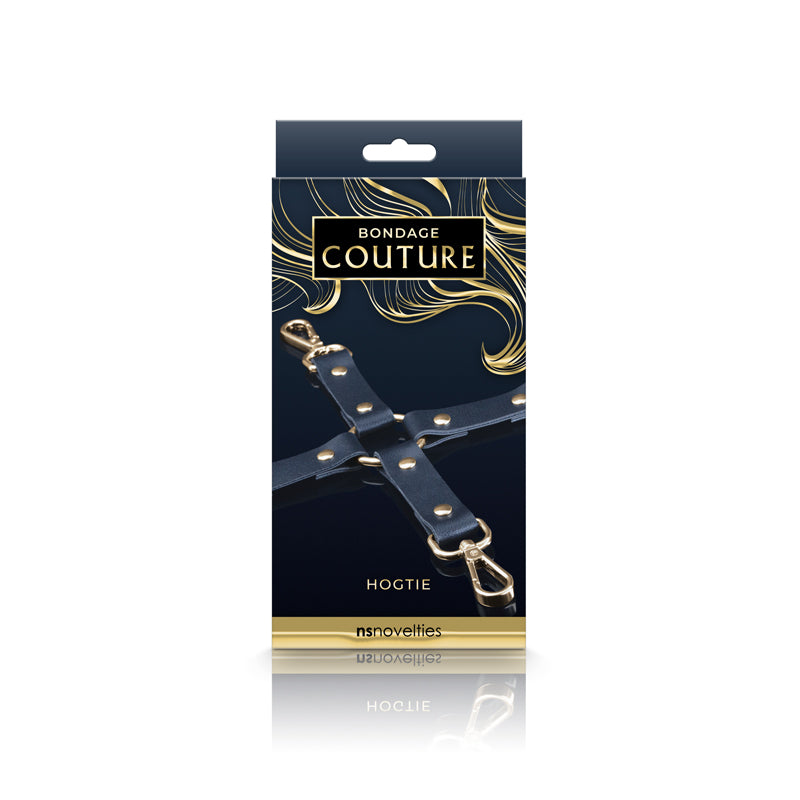 Bondage Couture Hog Tie -  -  Hog Tie Restraint (No Cuffs Included) packaging featuring elegant design and detailing.