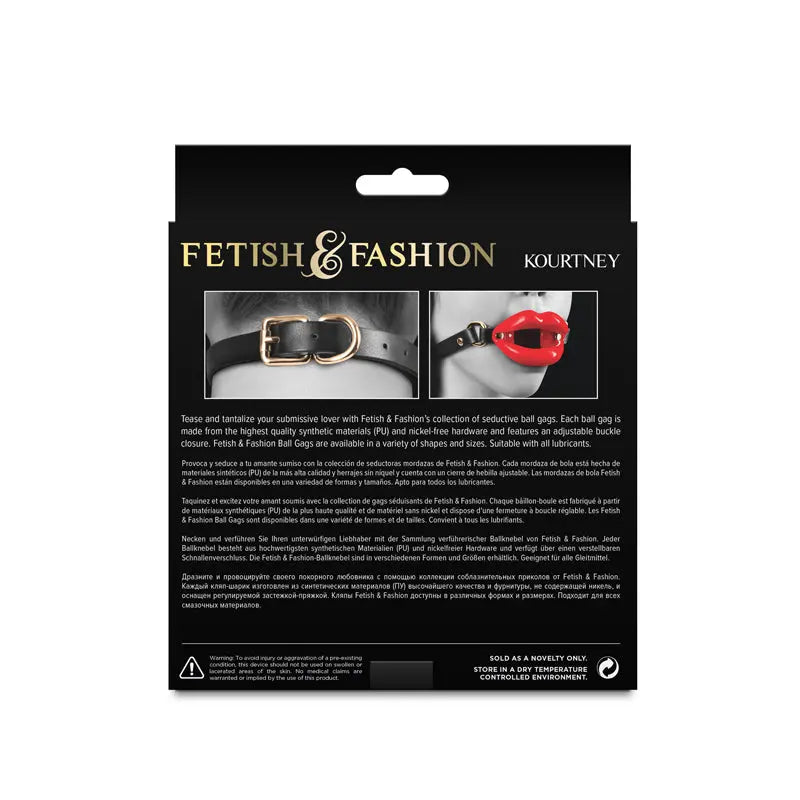Fetish & Fashion - Kourtney -  Lips Open Mouth Restraint NS Novelties Discreet Intimate Essentials.