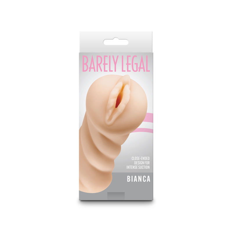 Barely Legal - Bianca - Vagina Stroker packaging showcasing the ultra-realistic design for intimate pleasure.