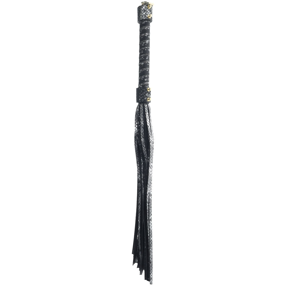 OUCH! Florence Collection - Flogger - Flogger Whip made of leather with iridescent hardware for intimate play.