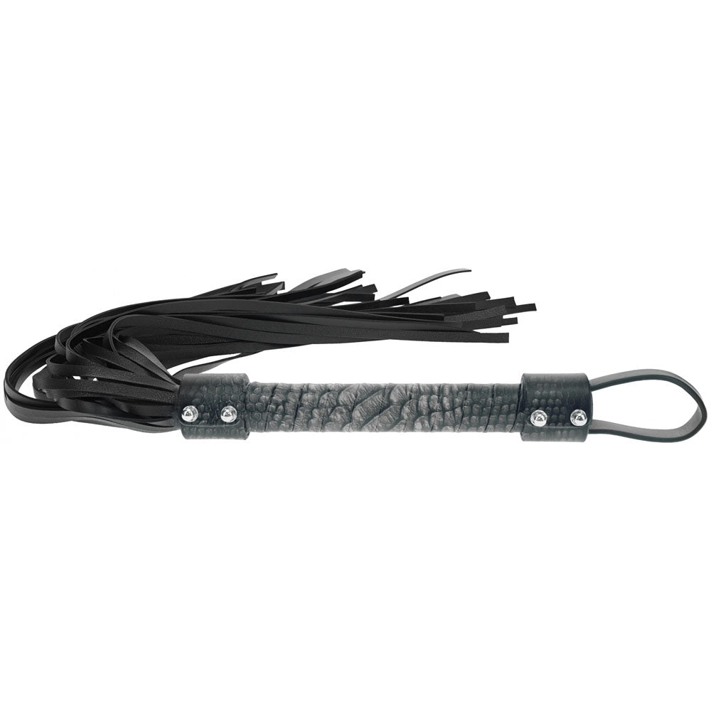 OUCH! Florence Collection - Flogger - Flogger Whip made of high-quality bonded leather with iridescent finish.