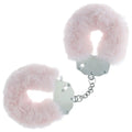 OUCH! Heavy-Duty Fluffy Cuffs - Powder  - Powder  Fluffy Restraints Shots Toys Discreet Intimate Essentials.
