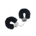 Fluffy handcuffs for intimate play with secure locking mechanism and plush design for comfort.