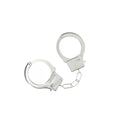 OUCH! Classic Metal Cuffs - Silver - Metal Restraints for playful intimate moments and thrilling bedroom adventures.