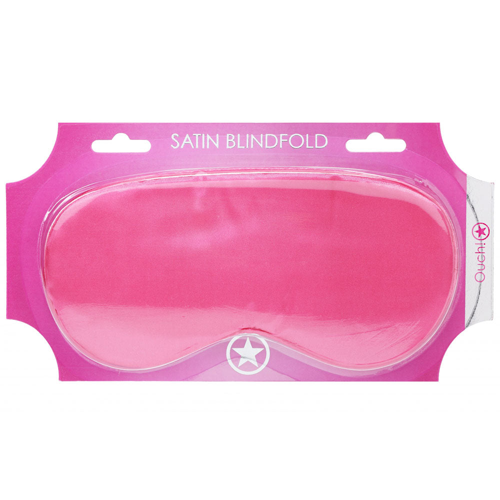 OUCH! Satin Mask -  -  Eye Mask in pink satin, perfect for intimate play and sensory exploration.