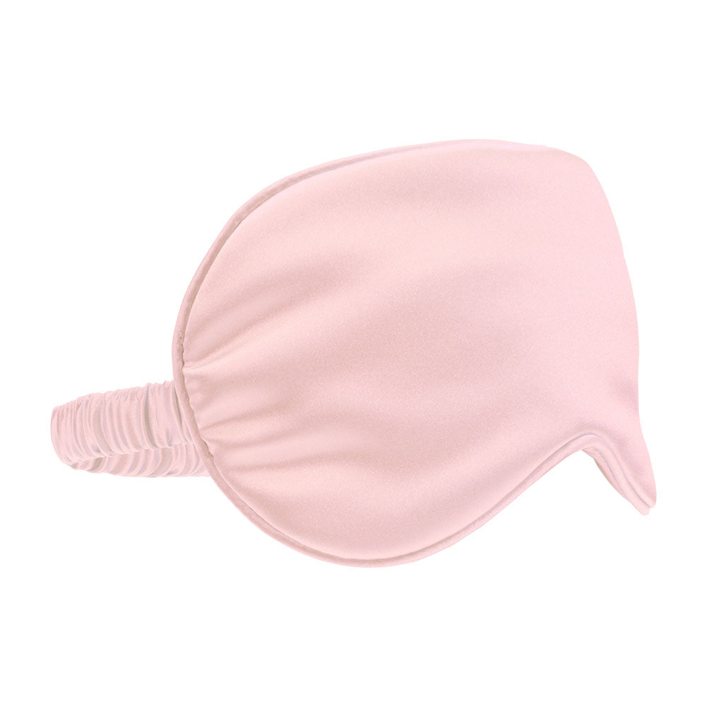OUCH! Satin Mask - Powder  - Powder  Eye Mask in soft pink fabric with elastic band for comfortable wear.