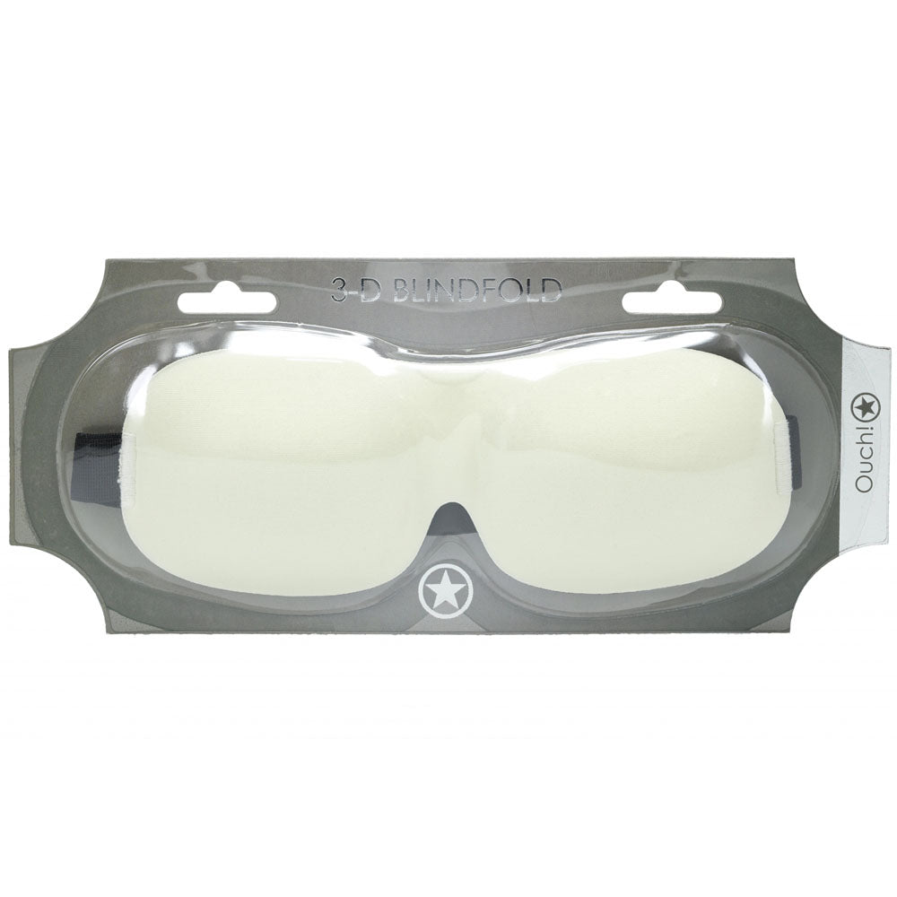 OUCH! 3D Mask - Gold - Gold Eye Mask in packaging, ideal for sensory play and enhancing intimate experiences.