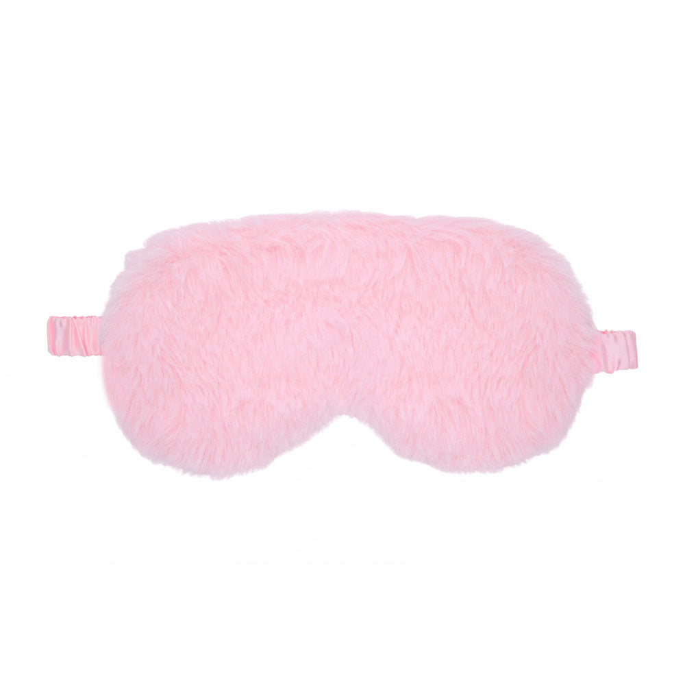 OUCH! Fluffy Mask - Powder  -  Fluffy Eye Mask in soft pink fluffy material for intimate essentials.
