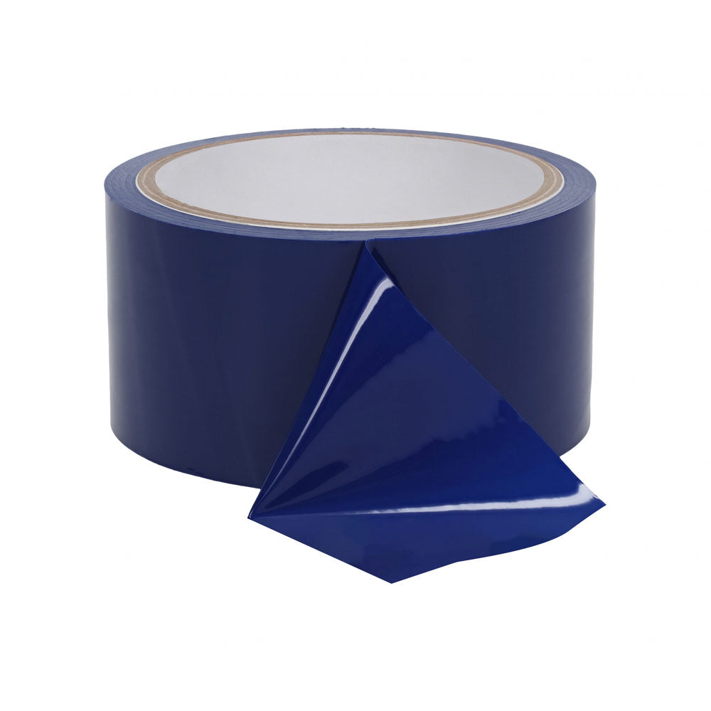OUCH! PVC Non-Stick Tape - Navy - Navy Blue Bondage Tape - 20 metre Length in glossy blue finish.