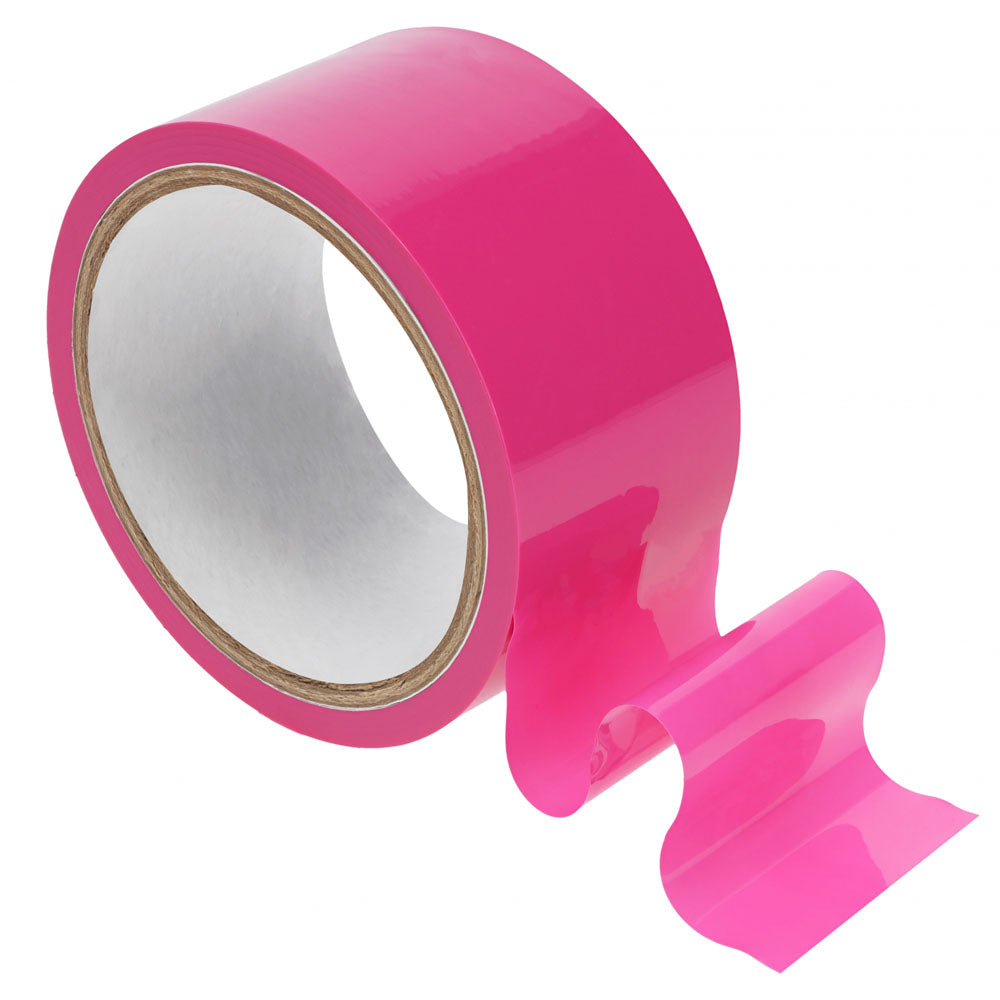 OUCH! PVC Non-Stick Tape -  -  Bondage Tape - 20 metre Length in vibrant pink color.