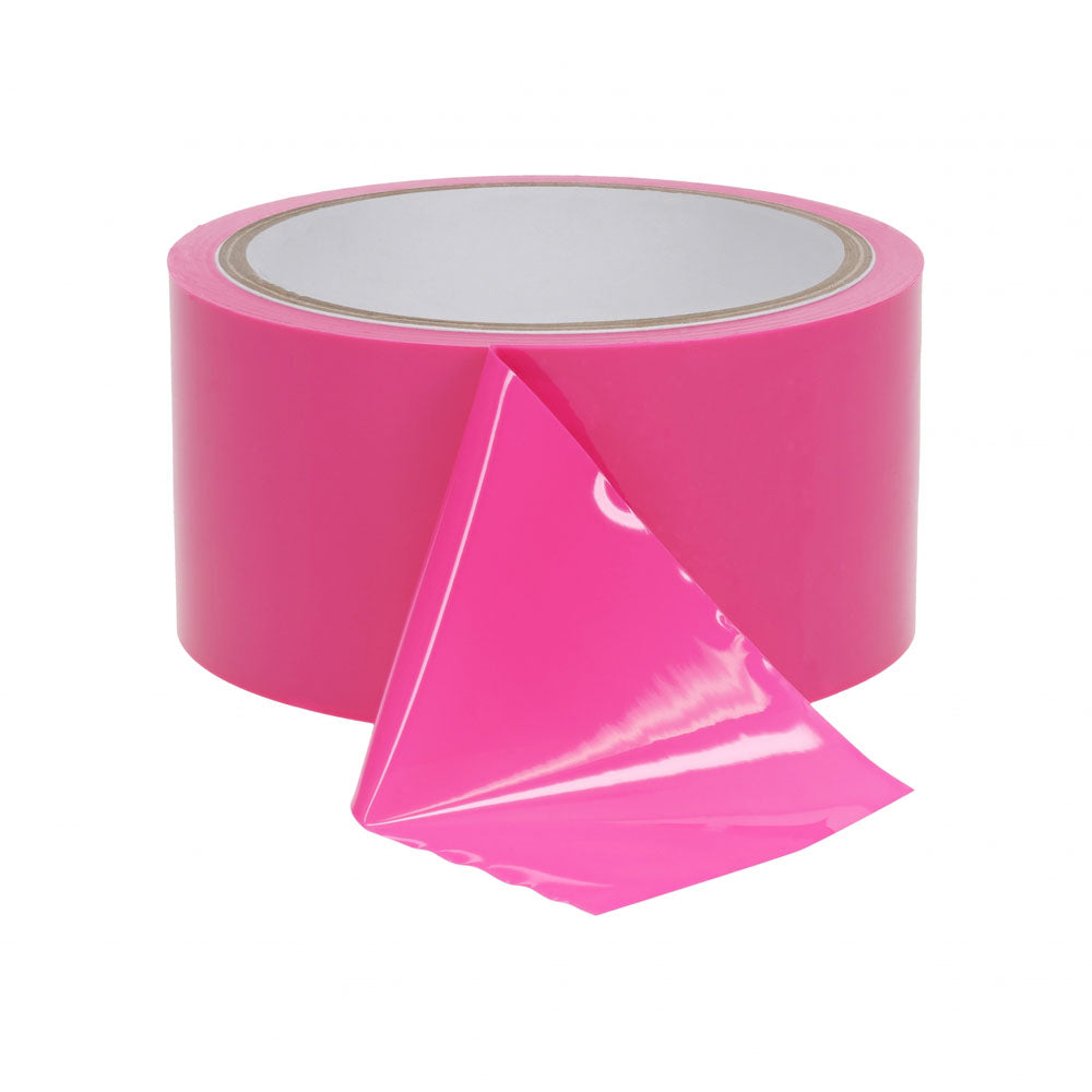 OUCH! PVC Non-Stick Tape -  -  Bondage Tape - 20 metre Length in vibrant pink color.