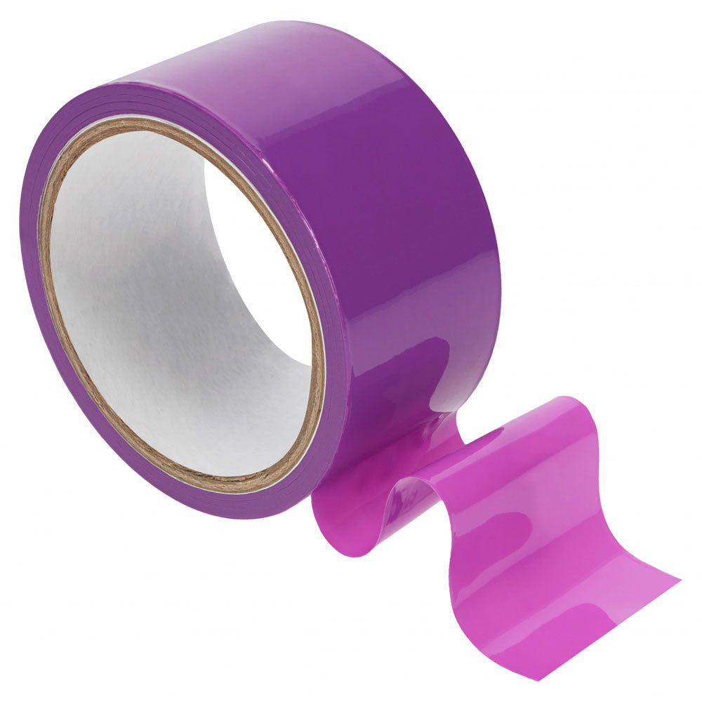 OUCH! PVC Non-Stick Tape -  -  Bondage Tape - 20 metre Length - purple roll of non-stick tape for playful bondage.