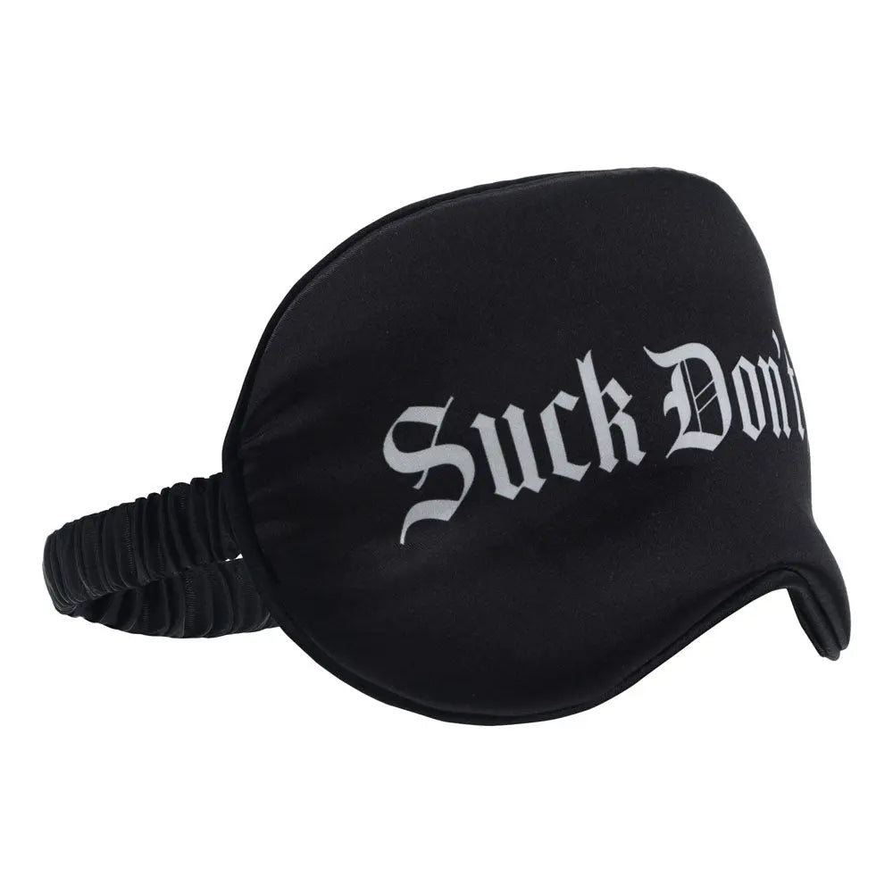 OUCH! Satin Mask - Suck Don't Bite -  Printed Eye Mask Shots Toys Discreet Intimate Essentials.
