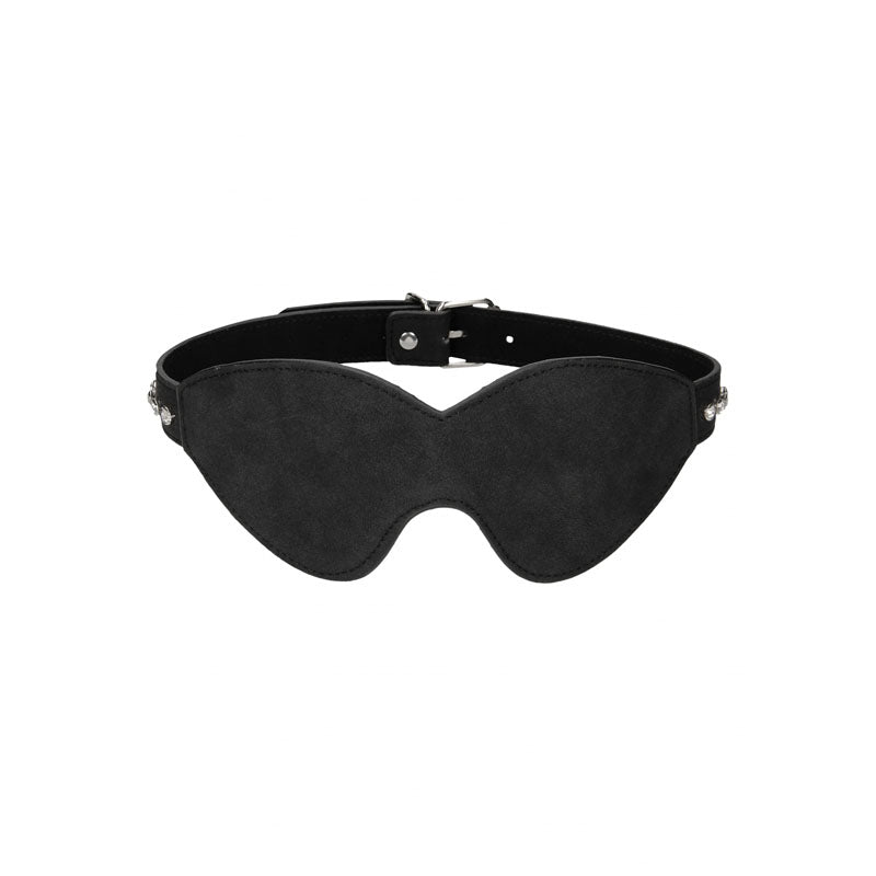 OUCH! Diamond Studded Eye-Mask - Eye Mask with a sleek black design, perfect for intimate essentials for her.