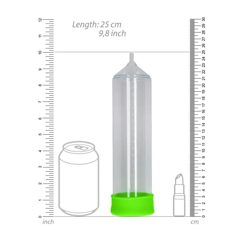Affordable quality OUCH! Glow In The Dark Comfort Beginner Pump - Clear/Glow Penis Pump  from Shots Toys by Discreet Intimate Essentials with Discreet Delivery 