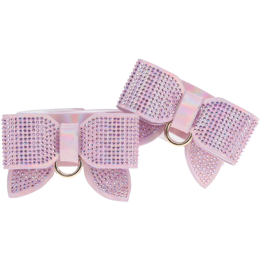 OUCH! Paris Collection - Handcuffs -  Restraints featuring iridescent pink design and decorative rhinestones.
