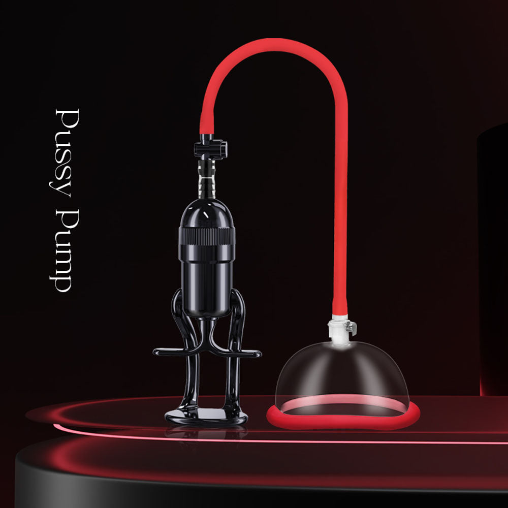 LuvPump Vagina Enhancement System - Clear/ Vagina Pump showcasing its suction cup design for intimate enhancements.
