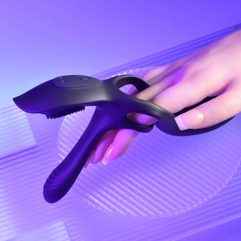 Affordable quality Playboy Pleasure The 3 Way -  USB Rechargeable Vibrating Cock Ring with Wireless Remote  from Playboy Pleasure by Discreet Intimate Essentials with Discreet Delivery 