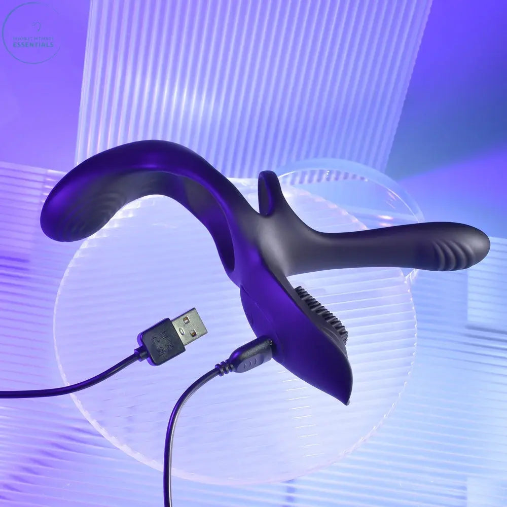 Affordable quality Playboy Pleasure The 3 Way -  USB Rechargeable Vibrating Cock Ring with Wireless Remote  from Playboy Pleasure by Discreet Intimate Essentials with Discreet Delivery 