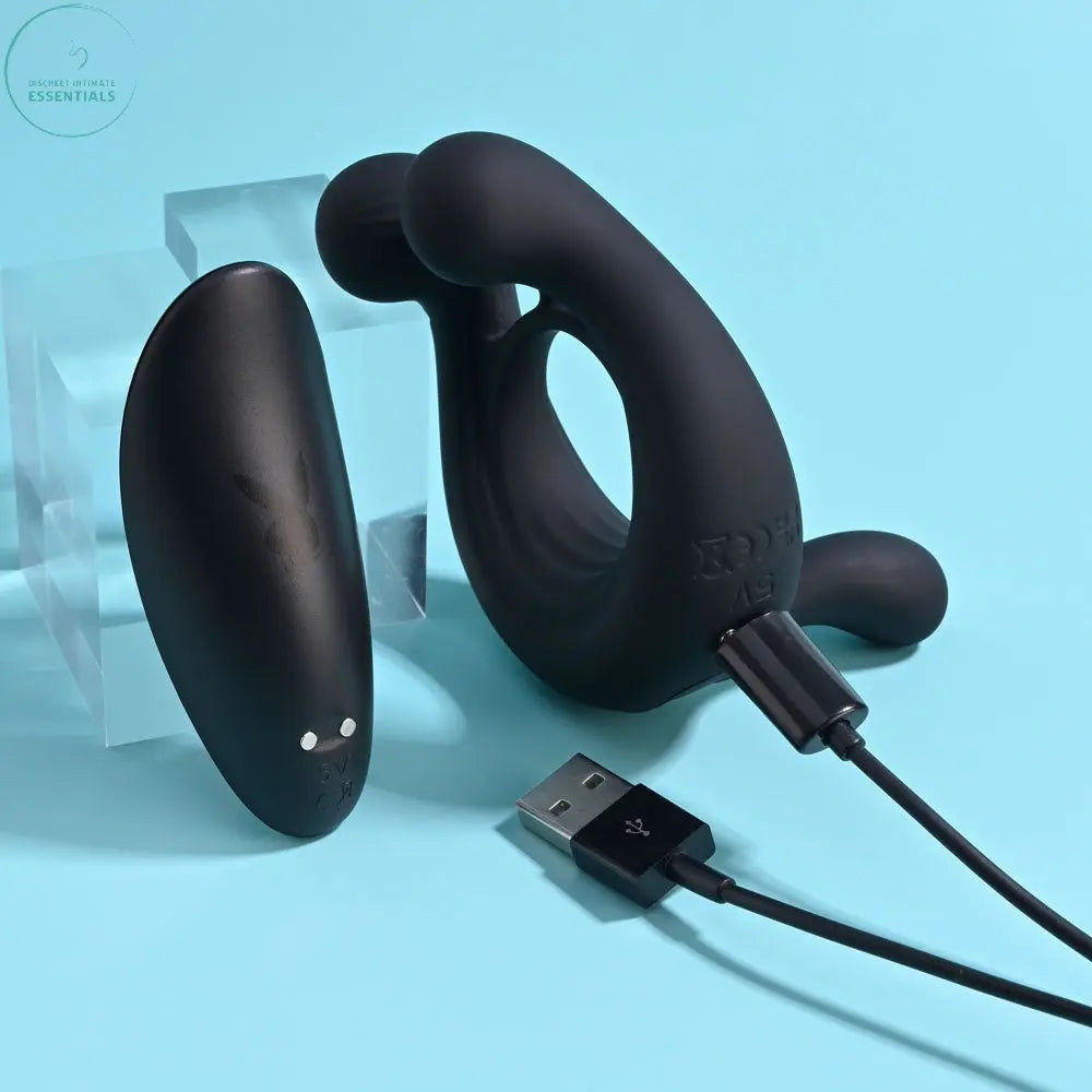 Affordable quality Playboy Pleasure TRIPLE PLAY -  USB Rechargeable Cock Ring with Wireless Remote  from Playboy Pleasure by Discreet Intimate Essentials with Discreet Delivery 