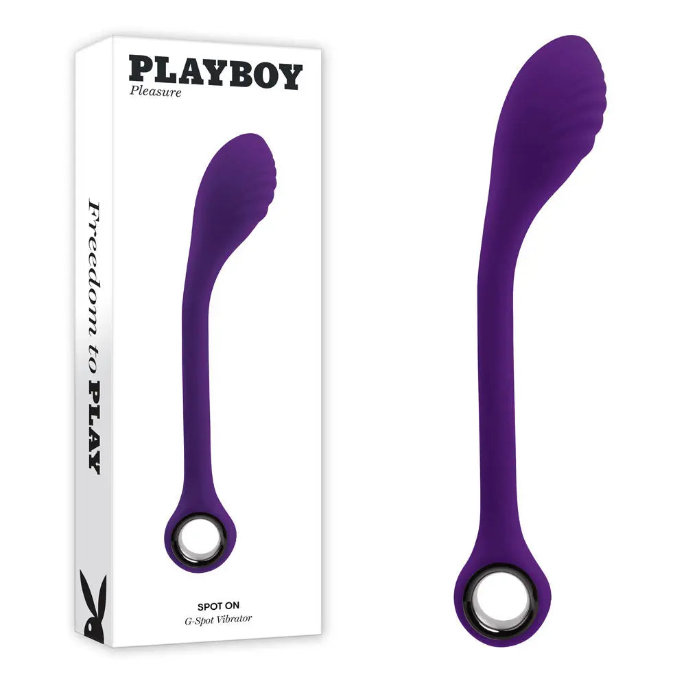 Playboy Pleasure SPOT ON -  22.6 cm USB Rechargeable Poseable G-Spot Vibrator Playboy Pleasure Discreet Intimate Essentials.