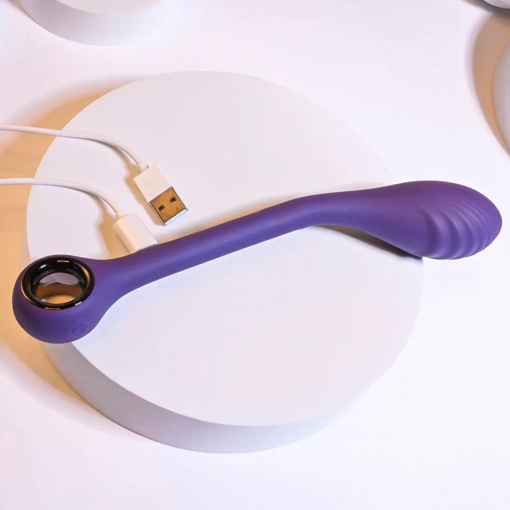 Playboy Pleasure SPOT ON -  22.6 cm USB Rechargeable Poseable G-Spot Vibrator Playboy Pleasure Discreet Intimate Essentials.