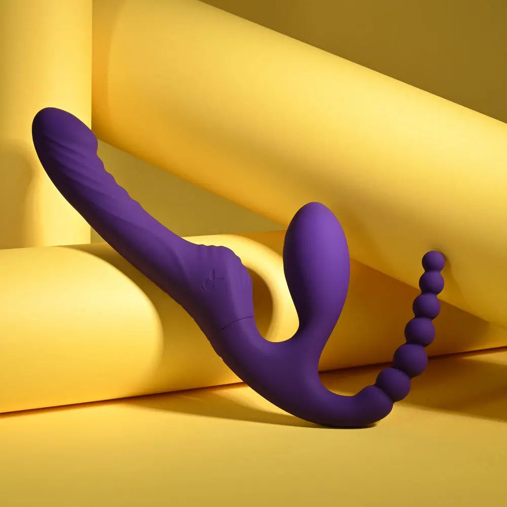 Playboy Pleasure HUG IT OUT -  29 cm USB Rechargeable Strapless Strap-On Playboy Pleasure Discreet Intimate Essentials.