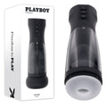 Playboy Pleasure END GAME - USB Rechargeable Vibrating & Self Sanitising Stroker in elegant black design.