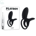Affordable quality Playboy Pleasure JUST RIGHT -  USB Rechargeable Vibrating Cock & Balls Rings  from Playboy Pleasure by Discreet Intimate Essentials with Discreet Delivery 