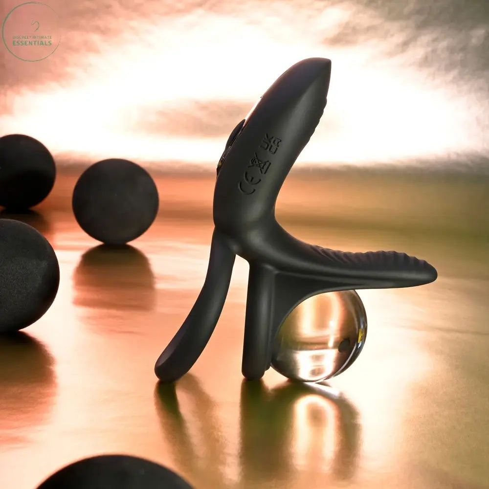 Affordable quality Playboy Pleasure JUST RIGHT -  USB Rechargeable Vibrating Cock & Balls Rings  from Playboy Pleasure by Discreet Intimate Essentials with Discreet Delivery 