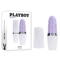 Playboy Pleasure GETAWAY - White/ 14.2 cm USB Rechargeable Tapping Stimulator in sleek packaging.
