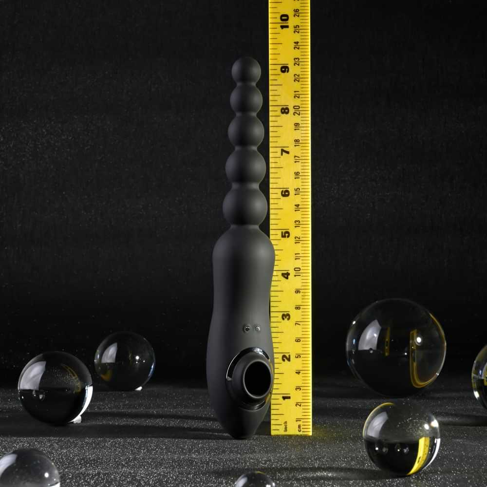 Playboy Pleasure LET IT BEAD -  23.1 cm USB Rechargeable Vibrating Anal Beads with Clitoral Suction
