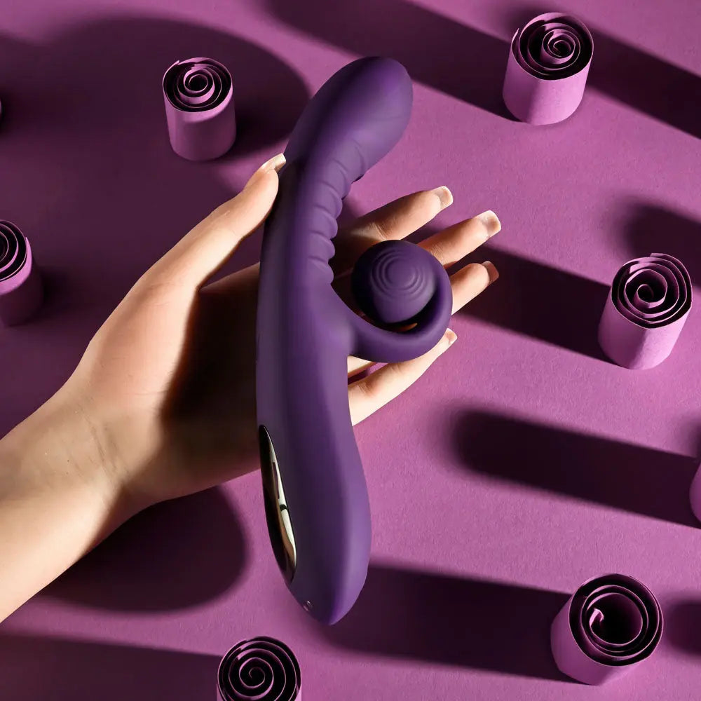 Playboy CURLICUE -  23.5 cm USB Rechargeable Rabbit Vibrator Playboy Pleasure Discreet Intimate Essentials.