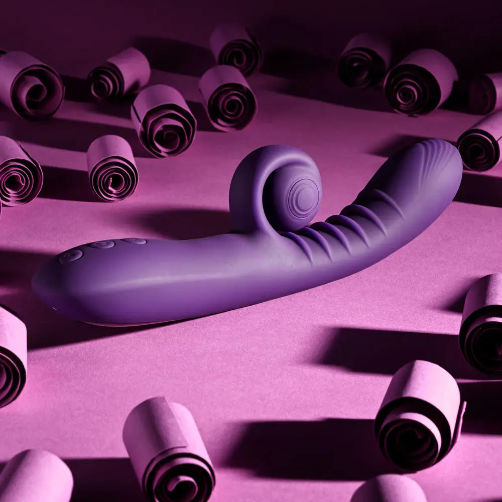 Playboy CURLICUE -  23.5 cm USB Rechargeable Rabbit Vibrator Playboy Pleasure Discreet Intimate Essentials.
