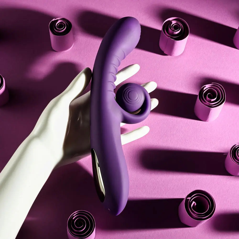 Playboy CURLICUE -  23.5 cm USB Rechargeable Rabbit Vibrator Playboy Pleasure Discreet Intimate Essentials.
