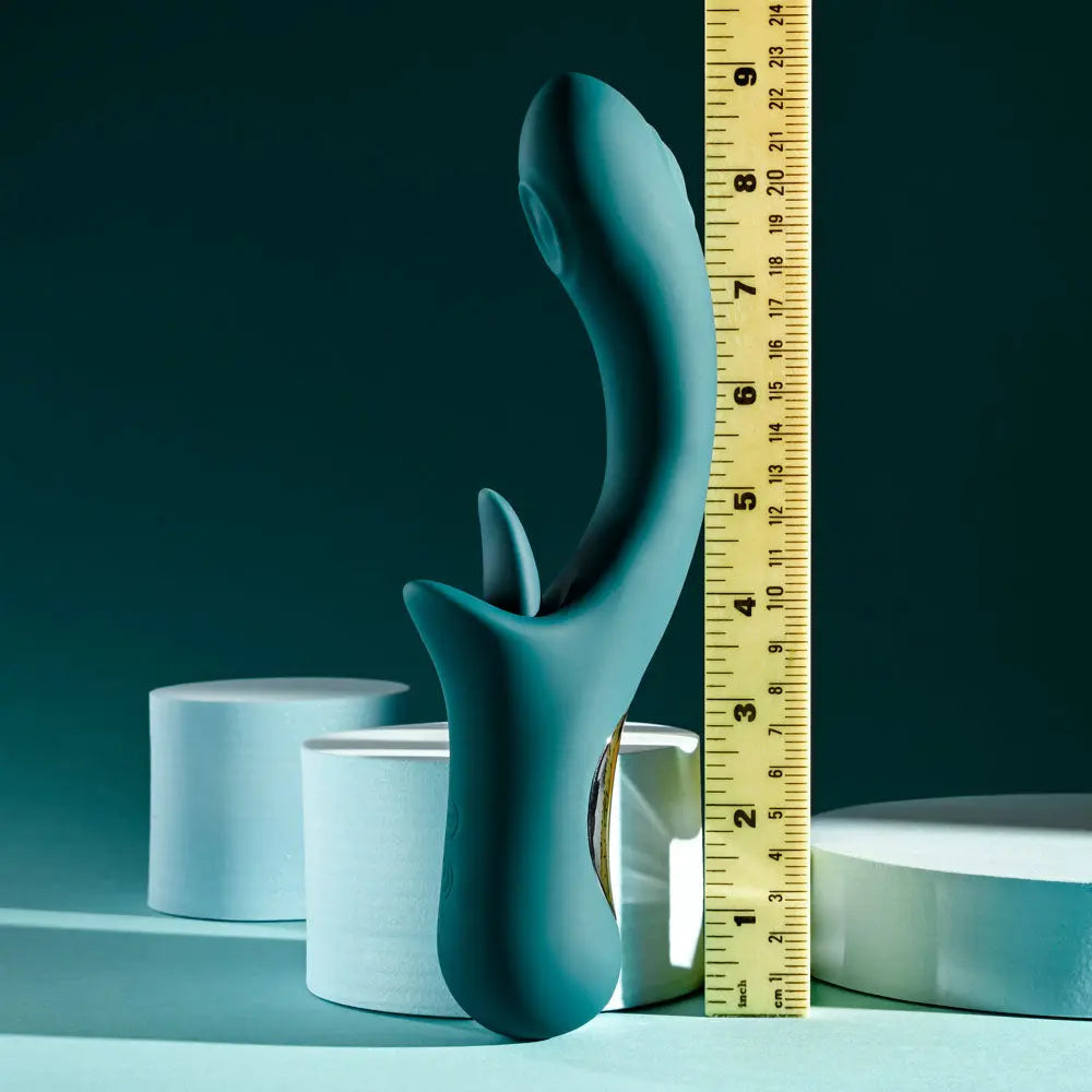 Playboy Pleasure HARMONY -  22.9 cm USB Rechargeable Vibrator with Clitoral Flicker Playboy Pleasure Discreet Intimate Essentials.