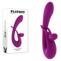 Playboy Pleasure CHA CHA SLIDE - 20 cm USB Rechargeable Rabbit Vibrator with sleek design and packaging.