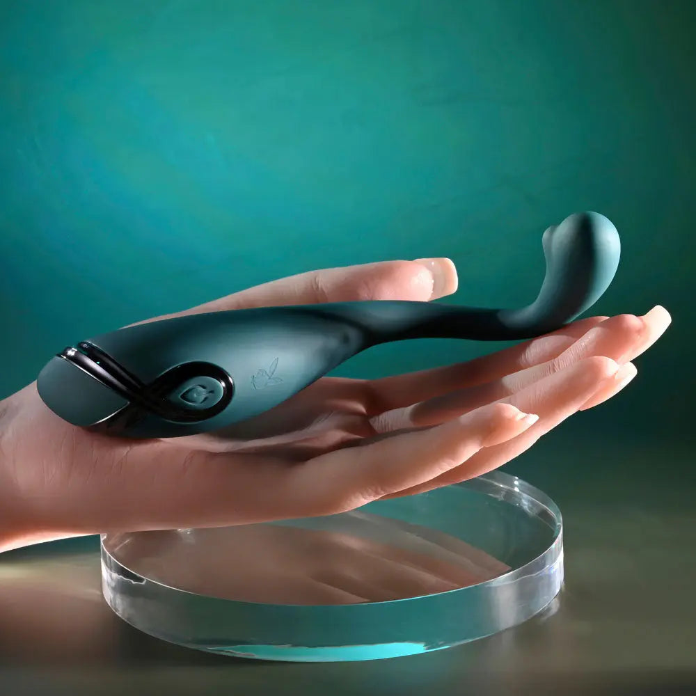 Playboy Pleasure PINPOINT PERFECTION -  19.3 cm USB Rechargeable Poseable Vibrator Playboy Pleasure Discreet Intimate Essentials.
