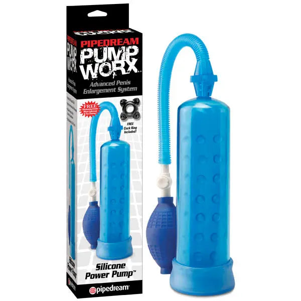 Pump Worx Silicone Power Pump -  Penis Pump Pipedream Discreet Intimate Essentials.