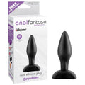 Anal Fantasy Collection Mini Silicone Plug -  7.5 cm (3'') Butt Plug in packaging with ergonomic design and tapered tip.